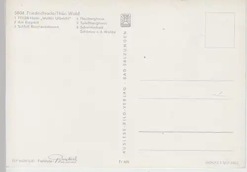 (102346) AK Friedrichroda, Mehrbildkarte 1967