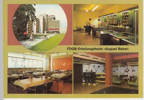(102342) AK Friedrichroda, FDGB-Erholungsheim "August Bebel" 1983