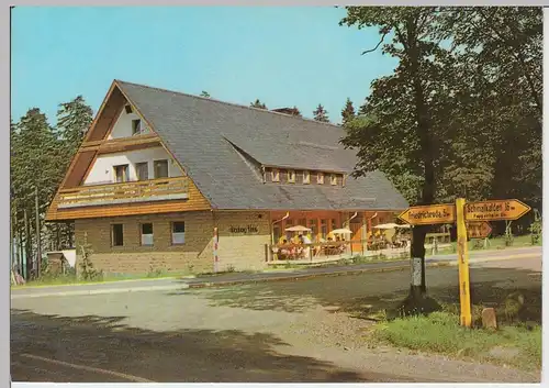 (102337) AK Friedrichroda, Heuberghaus am Rennsteig, 1973