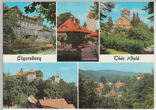 (102255) AK Elgersburg, Mehrbildkarte 1987