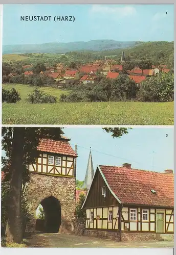 (102156) AK Neustadt/Harz, Mehrbildkarte 1972