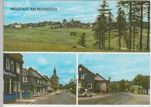 (102155) AK Neustadt am Rennsteig, Mehrbildkarte 1975
