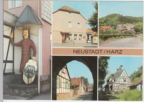 (102153) AK Neustadt/Harz, Mehrbildkarte 1989