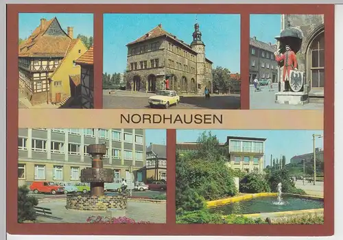 (102136) AK Nordhausen, Mehrbildkarte 1983