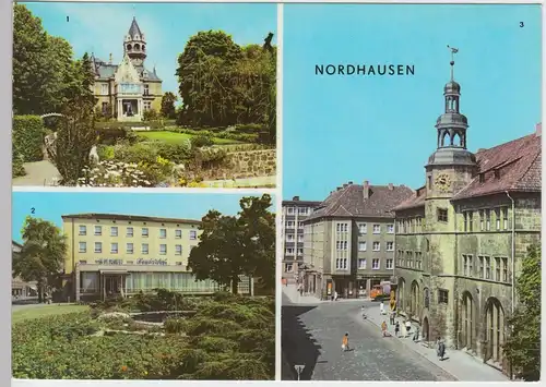 (102133) AK Nordhausen, Mehrbildkarte 1974