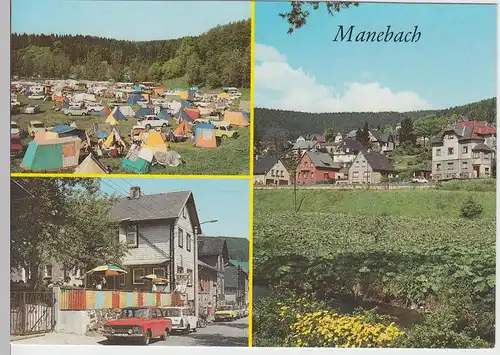 (102097) AK Manebach, Mehrbildkarte 1988