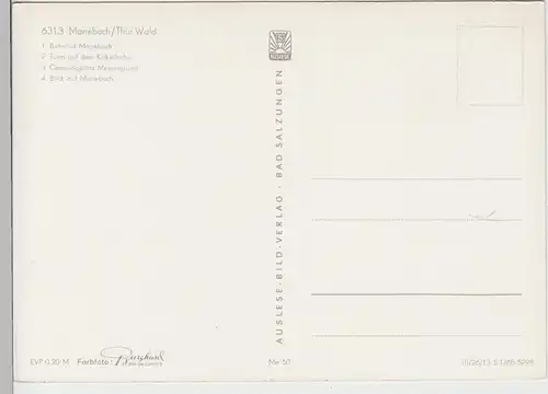 (102093) AK Manebach, Mehrbildkarte 1968