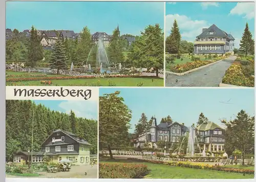 (102079) AK Masserberg, Mehrbildkarte 1980