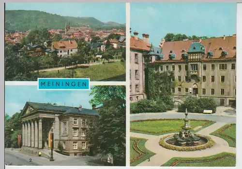 (102074) AK Meiningen, Mehrbildkarte 1971