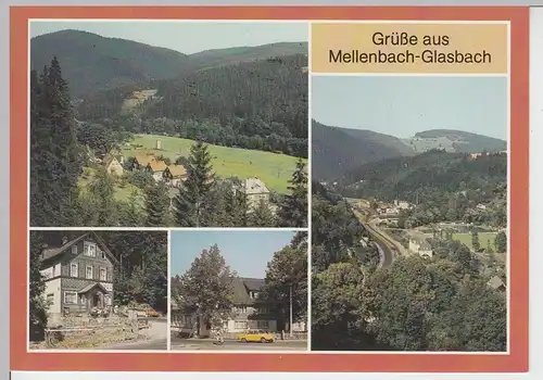 (102064) AK Mellenbach-Glasbach, Mehrbildkarte 1989