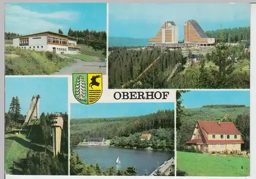 (102012) AK Oberhof, Mehrbildkarte 1970
