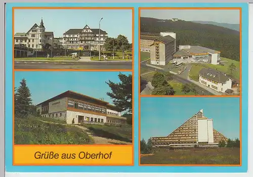 (102010) AK Oberhof, Mehrbildkarte 1987