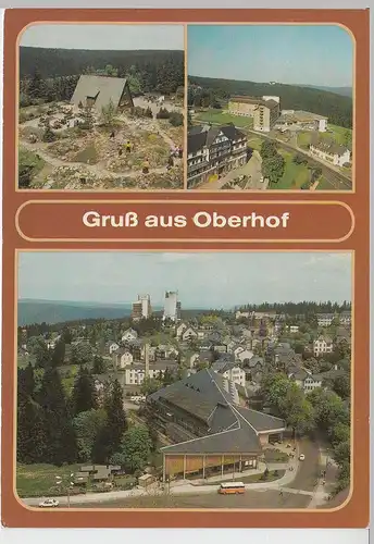 (102008) AK Oberhof, Mehrbildkarte 1988