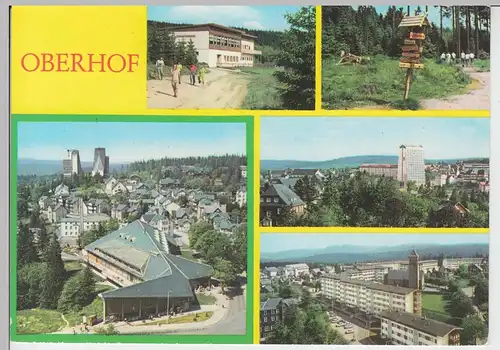 (102004) AK Oberhof, Mehrbildkarte 1985