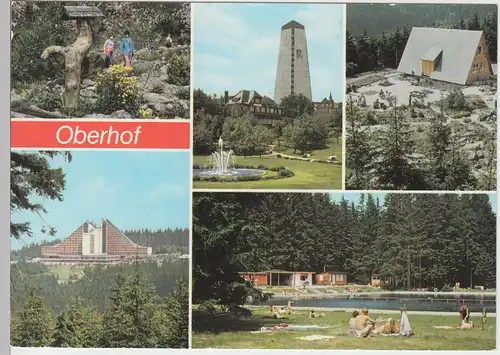 (102003) AK Oberhof, Mehrbildkarte 1985