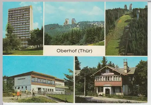 (102002) AK Oberhof, Mehrbildkarte 1983