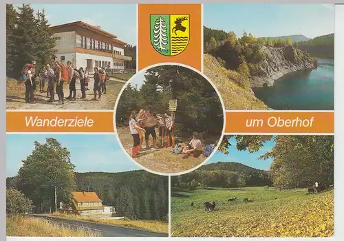 (101992) AK Oberhof, Mehrbildkarte Wanderziele 1989