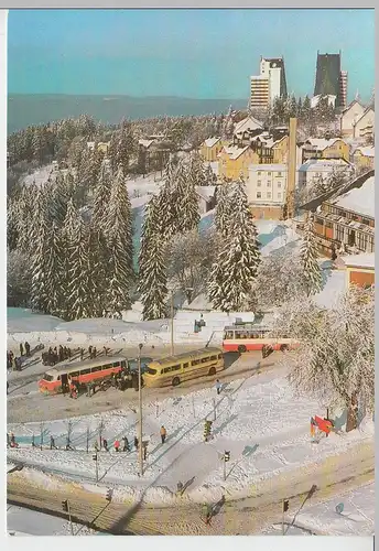 (101984) AK Oberhof, Blick zum Hotel "Panorama" im Winter 1988