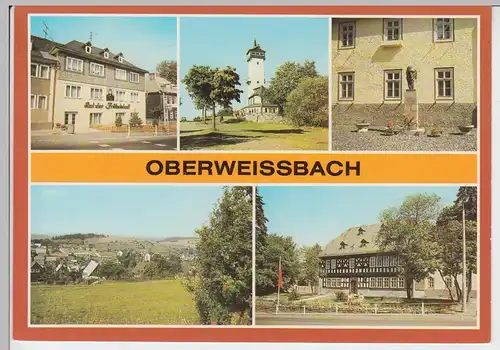 (101978) AK Oberweißbach, Mehrbildkarte 1988