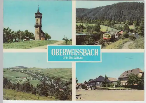 (101973) AK Oberweißbach, Mehrbildkarte 1968