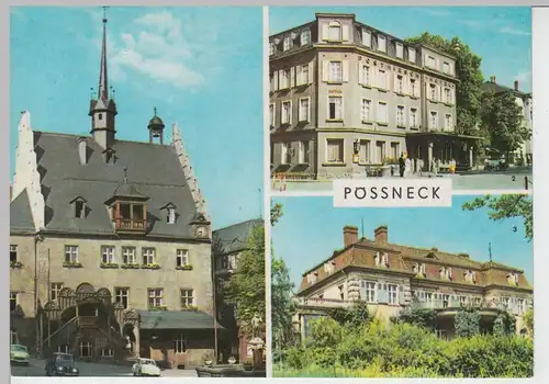 (101886) AK Pößneck, Mehrbildkarte 1969
