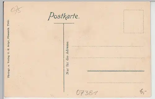 (101146) AK Pößneck, Rathaus, Treppenaufgang, vor 1945