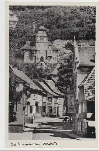 (100645) AK Bad Frankenhausen, Kurstraße, 1940er