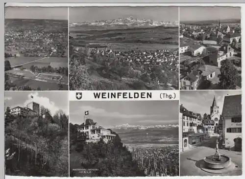 (14614) Foto AK Weinfelden, Mehrbildkarte, nach 1945