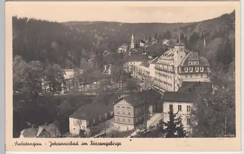 (87502) Foto AK Johannisbad, Janské Lázne, Panorama, SSt. 1941