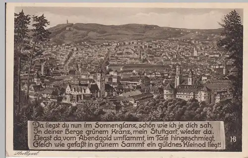 (95188) AK Stuttgart, Totale, 1935