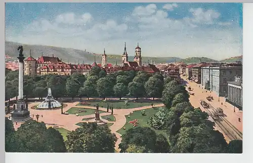 (87997) AK Stuttgart, Schlossplatz, vor 1945