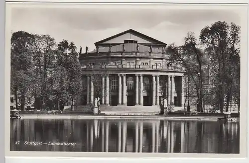 (85035) Foto AK Stuttgart, Landestheater, aus Leporello vor 1945