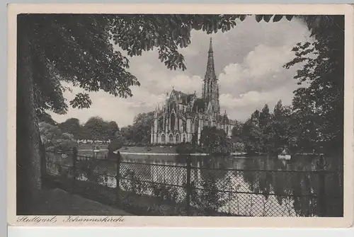 (79675) AK Stuttgart, Johanneskirche, vor 1945