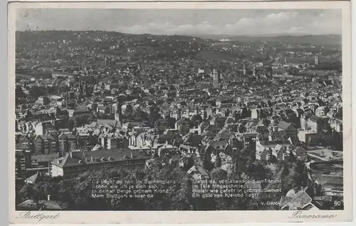 (78302) AK Stuttgart, Panorama, 1933