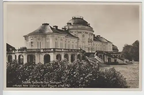 (71942) Foto AK Stuttgart, Schloss Solitude 1929