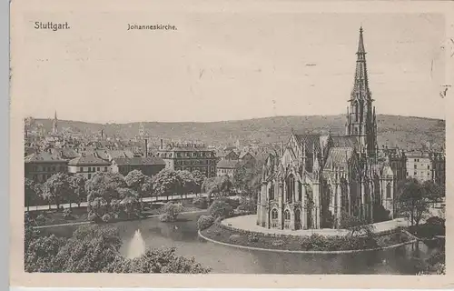 (71937) AK Stuttgart, Johanneskirche 1912