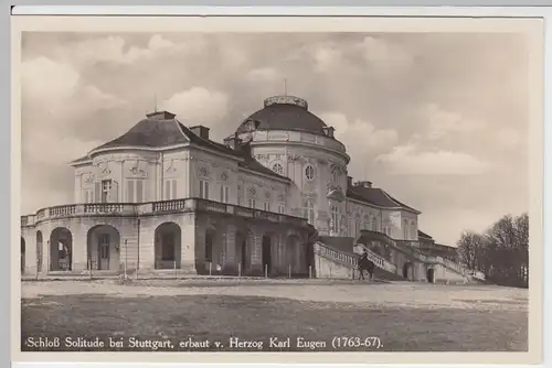 (54695) Foto AK Stuttgart, Schloss Solitude, vor 1945