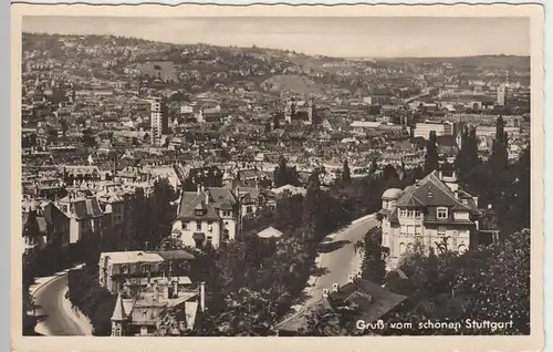 (45795) Foto AK Stuttgart, Totale, 1930/40er