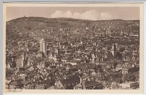 (42992) AK Stuttgart, Gesamtansicht 1920er