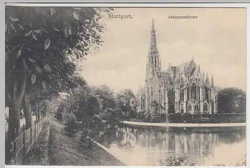 (34519) AK Stuttgart, Johanneskirche, vor 1945