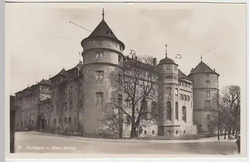 (32949) Foto AK Stuttgart, Altes Schloß, vor 1945