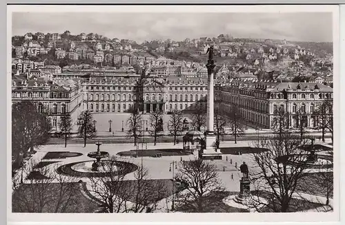 (32144) Foto AK Stuttgart, Schloßplatz, vor 1945