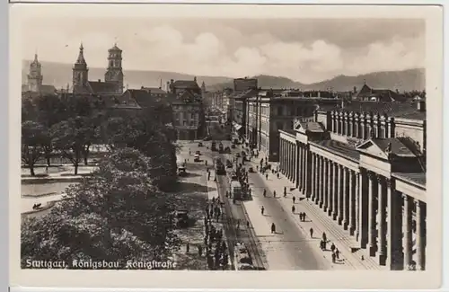 (17624) Foto AK Stuttgart, Königsbau, Königstraße, vor 1945