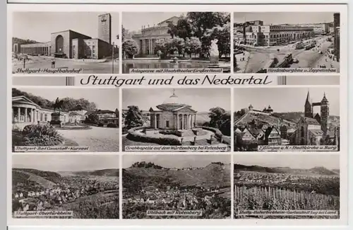 (16105) Foto AK Stuttgart, Mehrbildkarte, nach 1945