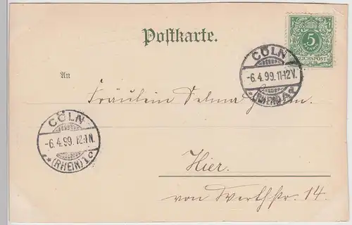 (114629) AK Stuttgart, am Alten Schloss, aus Serie >Über Land und Meer< 1899