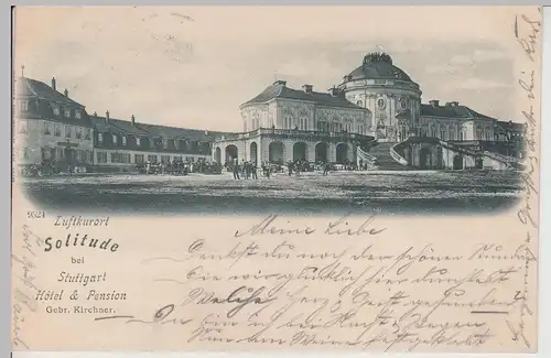 (112917) AK Stuttgart Gerlingen, Schloss Solitude 1898