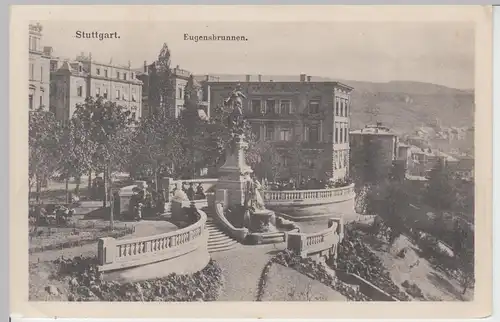 (110043) AK Stuttgart, Eugensbrunnen, vor 1945