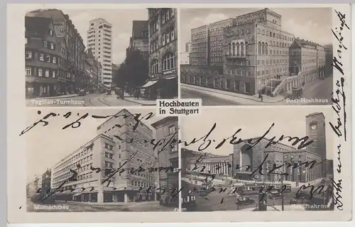 (105729) Foto AK Stuttgart, Hochbauten, Mehrbild 1938