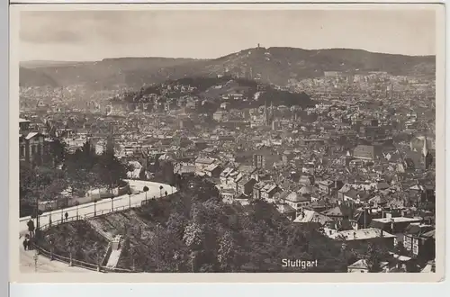 (104204) Foto AK Stuttgart, Gesamtansicht 1929