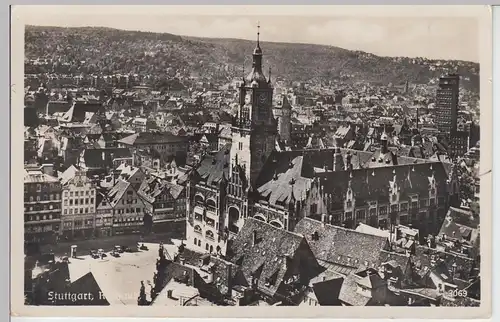 (101537) Foto AK Stuttgart, Rathaus, 1939